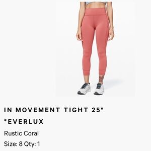 Lululemon pink leggings